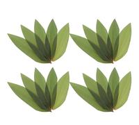 LAPYAPPE 100 Hojas de Hoja de Bambú Decorativa para Plato de Sashimi, Tapete Verde Natural para Sushi, Accesorio Resistente para Decoración de Comida Japonesa en Restaurante