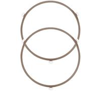 LAPYAPPE 2 Anillos de Soporte de Plástico Blanco para Plato Giratorio de Microondas de 17,8 Cm, Repuestos Funcionales Diseño Especial para Bandeja y Motor
