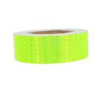 LAPYAPPE 25M Cinta de Advertencia Reflectante Luminosa Fluorescente Cinta de Seguridad Autoadhesiva para Señalización de Tráfico y Uso