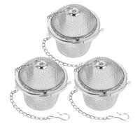 LAPYAPPE 3 Piezas Cesta de Limpieza de Joyas de Acero Inoxidable, Plata, para Pendientes y Joyería, Limpieza a Vapor y Limpiador Ultrasónico, Diseño Multicompartmento