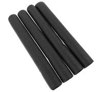 LAPYAPPE 4 Piezas Tubo de Espuma EPE Negro para Barandilla de Piscina, Funda Protectora en Espiral, Superficie Antideslizante, Aislamiento Térmico para Escaleras y Pasamanos