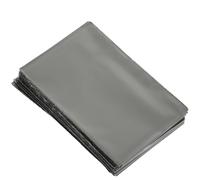 LAPYAPPE 50 Piezas Fundas para Tarjetas de Plástico Negro, Protectoras y Fáciles de Limpiar, Ideales para Postales y Tarjetas de Negocio, Diseño Delgado y Portátil para Uso Diario
