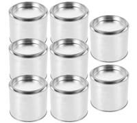 LAPYAPPE 8 Latas Metálicas Redondas de Hierro para Pintura E Tinta, Capacidad 0.3l, Seguras y Prácticas para Almacenar en Taller o Hogar Color Aleatorio