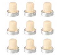 LAPYAPPE 9 Tapones de Aluminio para Mantener en Buen Estado las Bebidas Hogar para Botellas de Vino Reutilizables, Ecológicos y Herméticos