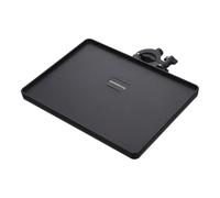 LAPYAPPE Bandeja para Tarjeta de Sonido Abrazadera Ajustable, Soporte Plástico Abs Mediano 22x16.5 Cm para Micrófono, Almacenamiento Estable para Transmisión y Accesorios