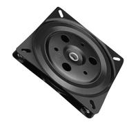 LAPYAPPE Base Giratoria para Organizar y Fácilmente de Acero Laminado en Frío Placa Giratoria Cuadrada Negra Rotación de 360 para Muebles y Sofás