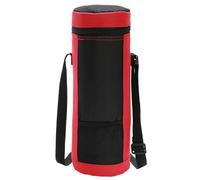 LAPYAPPE Bolsa Térmica para Vino Portátil Roja 2l de Tela Oxford Forro Aislante de Algodón Perlado, Resistente al Calor y Golpes, para Picnic, Playa y Exteriores, Bolsa Reutilizable