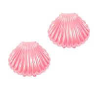 LAPYAPPE Caja de Almacenamiento Rosa Forma de Concha 2piezas, Material Plástico Delicado para Fondo de Fotografía y Herramienta Decorativa para Exhibición