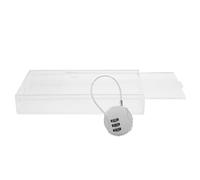 LAPYAPPE Caja de Seguridad con Cerradura Portátil de Acrílico Transparente para Teléfono Móvil Ligera Agujeros para de Emergencia y Adecuado para y Adultos Adultos