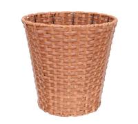 LAPYAPPE Cesta de Almacenamiento Estilo Pastoral de Ratán Sintético Estructura de Hierro y Plástico, Práctica y Decorativa para Uso Familiar y Decoración del Hogar