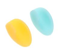 LAPYAPPE Cojines para Apoyar Dedos de Flauta de Silicona, Protector de Dedos Infantil en Color Azul y Amarillo, 2 Unidades, Accesorio Ergonómico para Flautistas, Alivio de Fatiga y Estrés