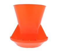 LAPYAPPE Dispensador de Alimento para Lechones de Plástico Compartimentos, Comedero para Cerdos Pequeño Tamaño, Resistente y Fácil de Limpiar, Uso en Granja y Crianza de Ganado