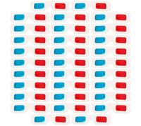 LAPYAPPE Gafas 3D Anaglifo Rojo Azul Desechables de Cartón, 60 Unidades, Tamaño Compacto y Ligero, Ideales para Ver Películas en Casa y Fiestas