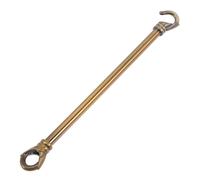LAPYAPPE Gancho de Metal para Varilla Recta M10 de Lámpara de Araña con Anillo Resistente para Soporte de Tubo de Lámpara de Techo en Sala o Dormitorio