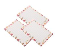 LAPYAPPE Hojas Sueltas A7 de Papel Colorido con 6 Agujeros para Cuaderno Docente, Material Escolar y Papelería Estética, 3 Piezas para Uso en Casa o Tienda