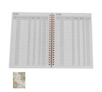 LAPYAPPE Libro de Contabilidad para Registro de Cheques, Papel Grueso, Tamaño Mediano, Formato Clásico Plantilla para Transacciones Bancarias, Planificación Financiera Personal