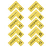 LAPYAPPE Marcadores de Evidencia de Plástico, 10 Piezas, Amarillo, Impermeables, para Recolección de Evidencia y Investigación Forense
