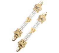 LAPYAPPE Mezuzá de Metal 2 Piezas Diseño Religioso y Tamaño Compacto para Puerta, Decoración Judía Mitzvá para Hogar, Obsequio para Janucá y Protección Según Tradición Kosher