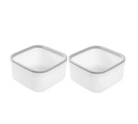 LAPYAPPE Mini Papeleras de Escritorio sin Tapa Capacidad Inferior a 4l Set de 2 Compactas y Resistentes de Pp Ideales para Oficina y Cocina