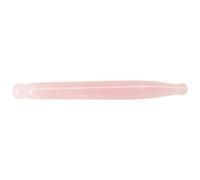 LAPYAPPE Palo de Masaje de Piedra Natural de Cuarzo Rosa para Masaje Facial y Corporal para Ojos y Cuello Herramienta Guasha para Aliviar Fatiga y Mejorar Circulación