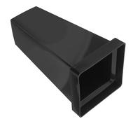 LAPYAPPE Paragüero Cuadrado de Plástico Negro Mediano, Cubo para Guardar Paraguas Plegables y Cortos, Soporte Resistente al Agua para Entrada y Pasillo, Organizador Práctico Que Ahorra