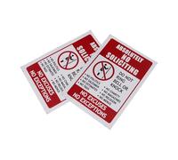 LAPYAPPE Pegatinas Adhesivas Prohibido Solicitar 2 Unidades 9,5 X 14 Cm Pvc Impermeables para Puerta Señal de No Llamar Hogar y Oficina Seguridad Antisol Señal Autoadhesiva Resistente