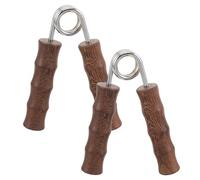 LAPYAPPE Pinza de Mano de Madera Marrón para Fortalecimiento y Masaje de Dedos, Ejercitador de Agarre para Entrenamiento en Gimnasios Lugar, 1 Par Color Aleatorio