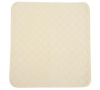 LAPYAPPE Protector de Asiento Beige de Fibra de Poliéster, Cojín Lavable Antideslizante para Silla y Coche, Adecuado para Uso en Verano y Exteriores