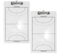 LAPYAPPE Tablero Táctico de Balonmano 2 Piezas, Pizarra de Marcadores Borrable de Pvc Duradero, Diseño Reversible para Entrenadores, Accesorios Deportivos para Partidos y Entrenamientos