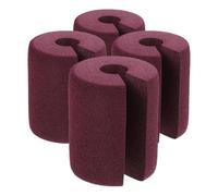 LAPYAPPE Topes de Puerta Suaves Nbr 4 Piezas Marrón, Protección contra Pellizcos de Dedos y Golpes, Ajustables para Puertas y Ventanas, Seguridad Infantil para Hogar y Escuela