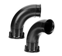 LAPYAPPE Tubo de Repuesto de Subwoofer Accesorio de Sonido 2 Pcs Tubo Bass Reflex de Plástico Instalación Uso Automóviles Color Negro