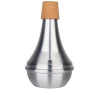 Lapyyne Silenciador de Trompeta de AleacióN de Aluminio Silenciador Antidisturbios Silenciador ProteccióN de Borde de Corcho (80%-90% de ReduccióN de Sonido)