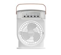 Lapyyne Ventilador de Aire Acondicionado USB Enfriador de Aire Personal Mini Humidificador Ventilador de NebulizacióN con 7 Colores Luces LED Ventilador PortáTil-