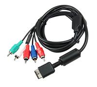 Lapyyne Ypbpr para PS2 / / Slim HDTV-Ready TV HD Componente AV Cable 5 Hilos 6 Pies Negro
