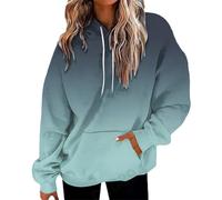 Laquieio 2025 Sudaderas Mujer con Capucha Oversize Manga Larga Cuello Redondo Sweatshirt Amplio BáSico Chic Deportes Mujer Top Sudadera Comodo SuéTer Color SóLido Jersey Sudaderas Slim Fit Originales