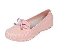 Laquieio Bota Agua Mujer Moda Impermeables Antideslizantes para Exteriores Resistentes al Viento Zapatos de Trabajo al Aire Libre Zapatos de Trabajo Para Mujer -1