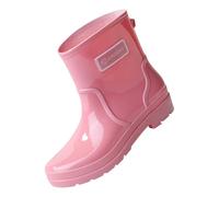 Laquieio Botas De Goma Cortas -1 Mujer Adulto Al Aire Libre Caucho de Pvc Botas Zapatos de Trabajo al Aire Libre Zapatos de Trabajo Para Mujer -1