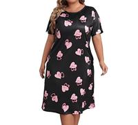 Laquieio Camisones Mujer Algodon Vestidos Tallas Grandes Súper Suave Tirantes Ajustable Satín Ropa Camisola Mujer Dormir-1