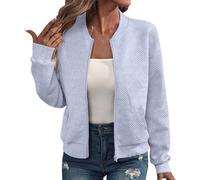 Laquieio Cardigan de Punto Ligero Delantero Chaqueta de Punto Elegante para Cardigans Boho Floral Primavera Kimono Señoras Tops Ropa de Cortavientos Mujer