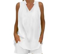 Laquieio Chándal Verano Mujer Completo Camisa Casual Deportiva camisetas Verano Tendencia Bolsillo DeportesRopa Manga Corta de Casa Conjunto Mujers Vestir dos Piezas Elegante