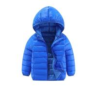 Laquieio Chaquetas de plumón para niños y niñas, abrigo de invierno ligero, resistente al viento, con capucha y acolchado tipo plumón, chaqueta infantil de otoño-invierno con (Yellow, 13-14 Years)