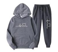 Laquieio Conjunto Chandal Mujer Original Otoño Invierno Chándal Mujer Elegante Completo 2 Piezas Sudaderas Y2K y Pantalones Deportivo Ropa de Entrenamiento Tallas Grandes Fitness Jogging S-3XL