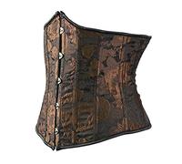 Laquieio Corsé Elástico Corset Pirata Mujer Corsets Negro Fiesta CorpiñO Medieval Steampunk Corset Top Corsé Medieval Navidad Corsets Negro Mujer Pirata
