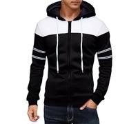 Laquieio Sudaderas Hombre con Cremallera Sudaderas Hombre con Capucha Deportivo Chaqueta TéRmica Casual Color SóLido Hoodie Multicolor SuéTer Mujer Invierno
