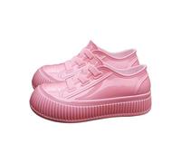 Laquieio Zapatos De Lluvia Para Mujer Moda JardíN Trabajo Lluvia Botas Caucho de Pvc Botas Zapatos de Trabajo de Cocina Botas de Agua Mujer Altas -1