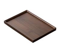 Lar Bandeja de madera para servir, versátil bandeja de 50 x 38 cm para desayuno otomano en la cama, mesa de café, sala de estar, dormitorio, cocina, entrada, decoración elegante y funcional