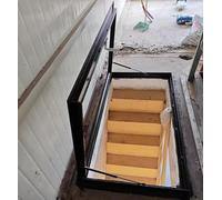 Lar Skylight Access Hatch Panel - 76.2 cm L x 91.4 cm W, resistente a la intemperie, tapa de techo para solares, sótanos e instalaciones - Tamaños disponibles: 61 x 61 cm y 61 x 91.4 cm - Duradero y
