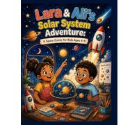Lara & Ali's Solar System Adventure: A Funny & Educational Space Graphic Novel About Planets - Premium Watercolor Comic for Kids Ages 4-9 Exploring the Solar System