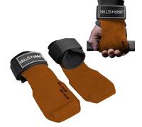 LARA STAR Correas de Gancho para Levantamiento de Pesas para un máximo Agarre. Guantes de Peso Muerto, Almohadillas de Agarre alternativas en Fitness, Gimnasio, Entrenamiento de Potencia,