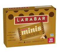 Larabar - Mini barras de mantequilla de maní con chispas de chocolate, veganas sin gluten, 20 unidades